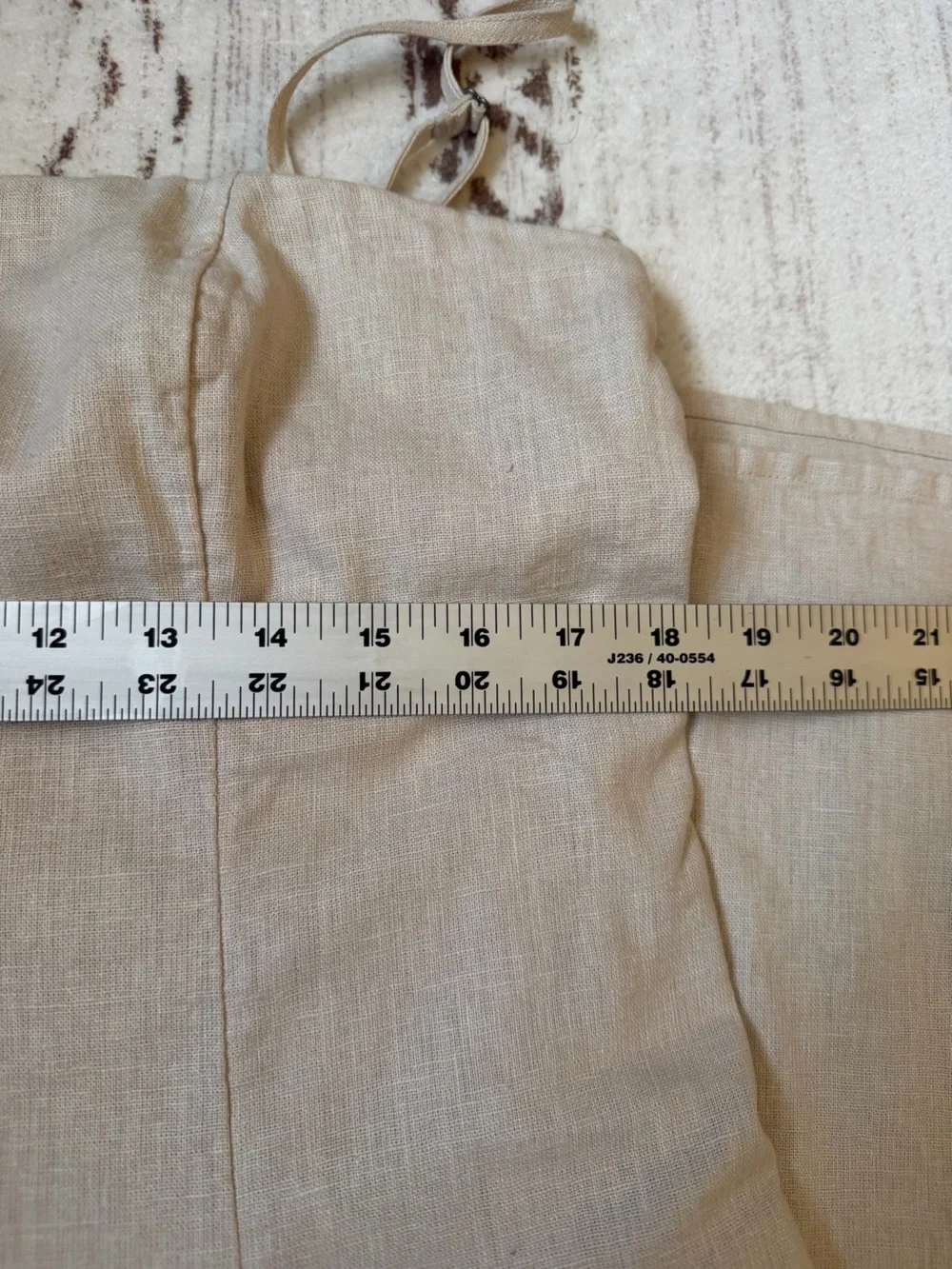 Abercrombie & Fitch Beige Strapless Maxi Dress Tall